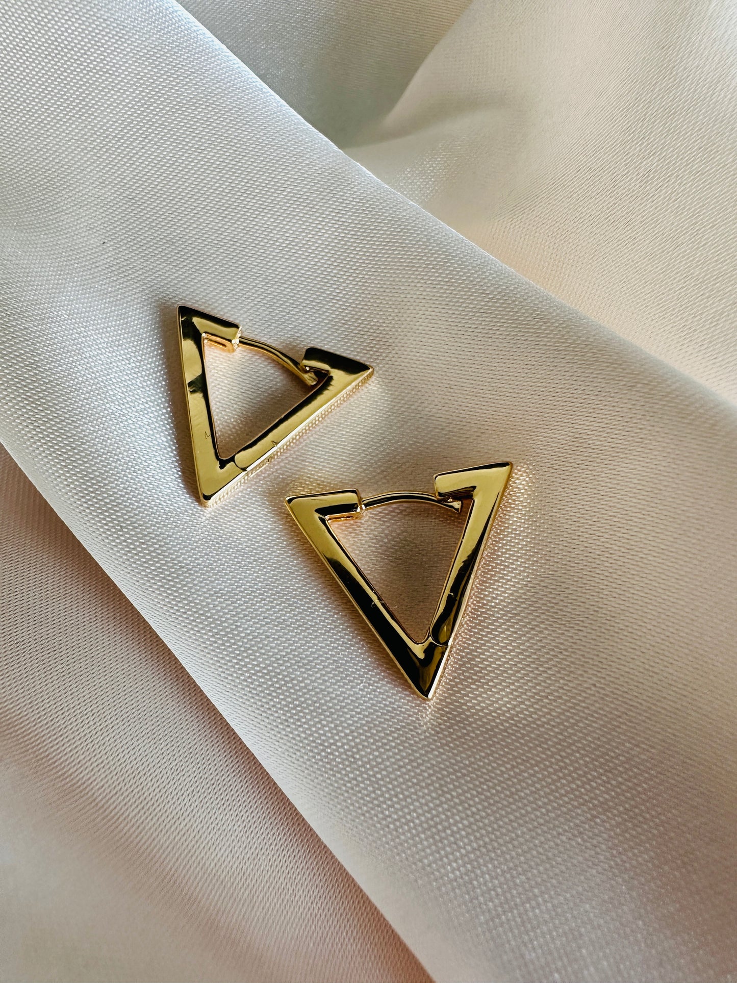 Alice Gold Triangle Earrings