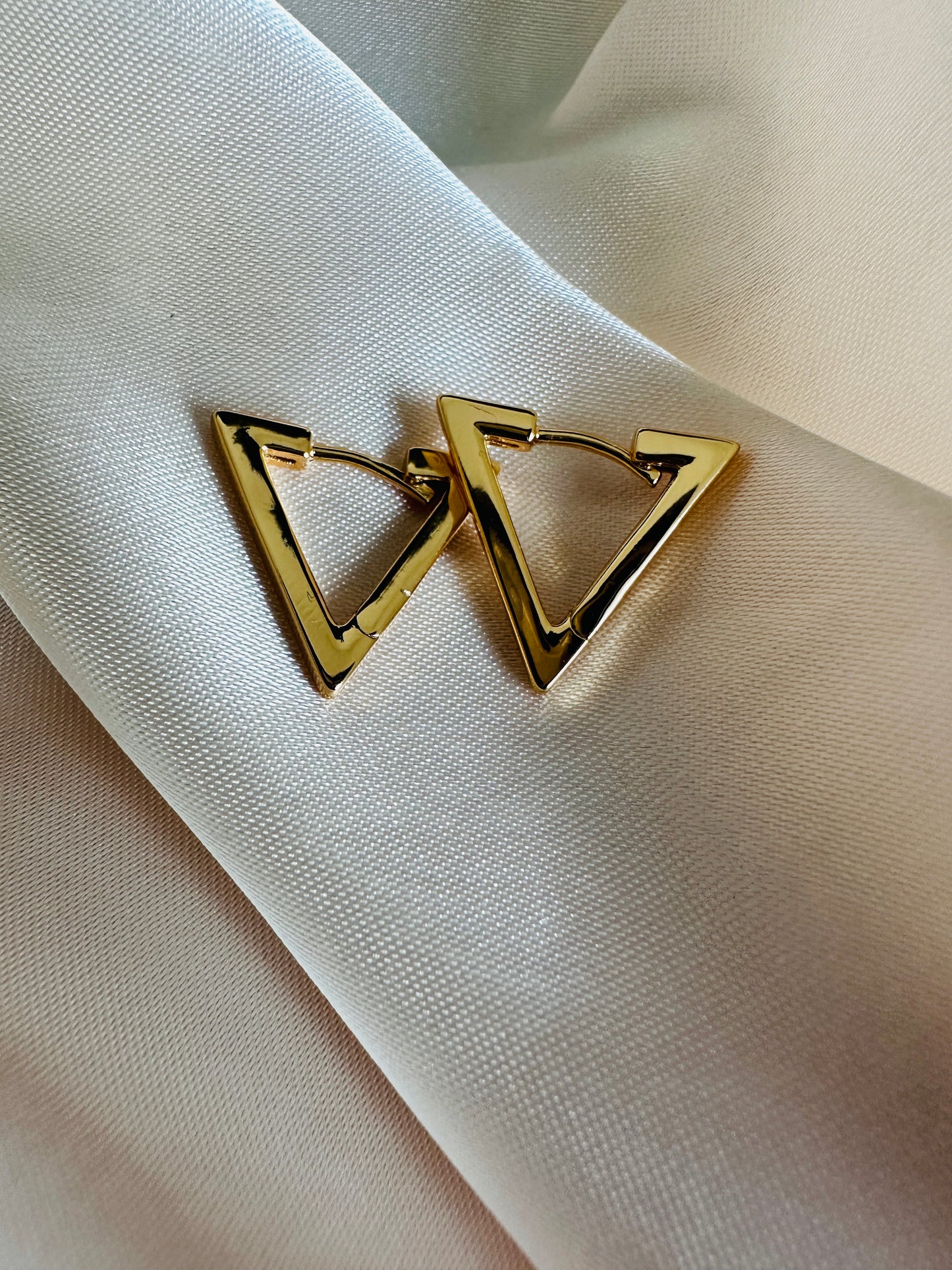 Alice Gold Triangle Earrings