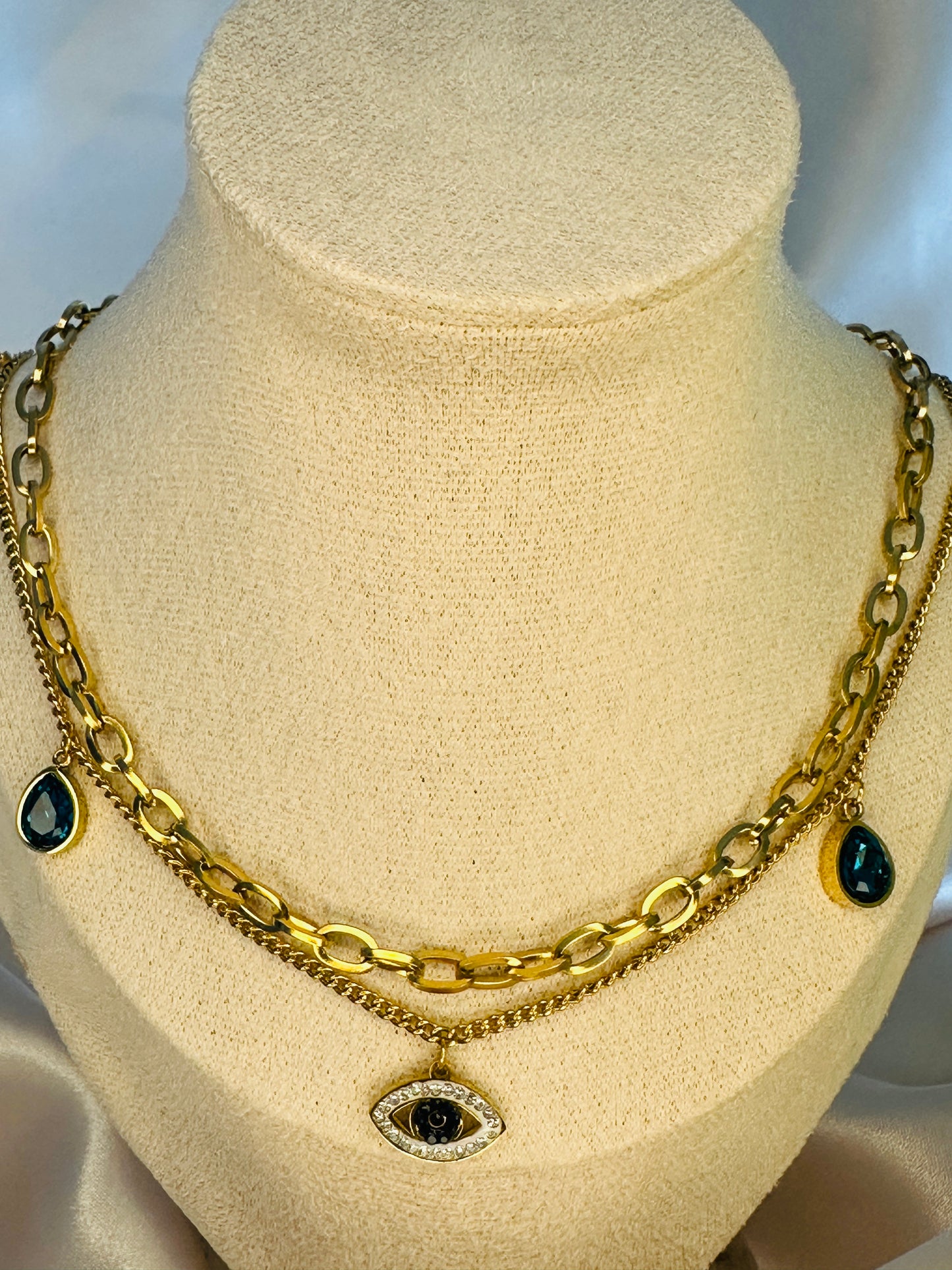 Evil Eye Gold Necklace