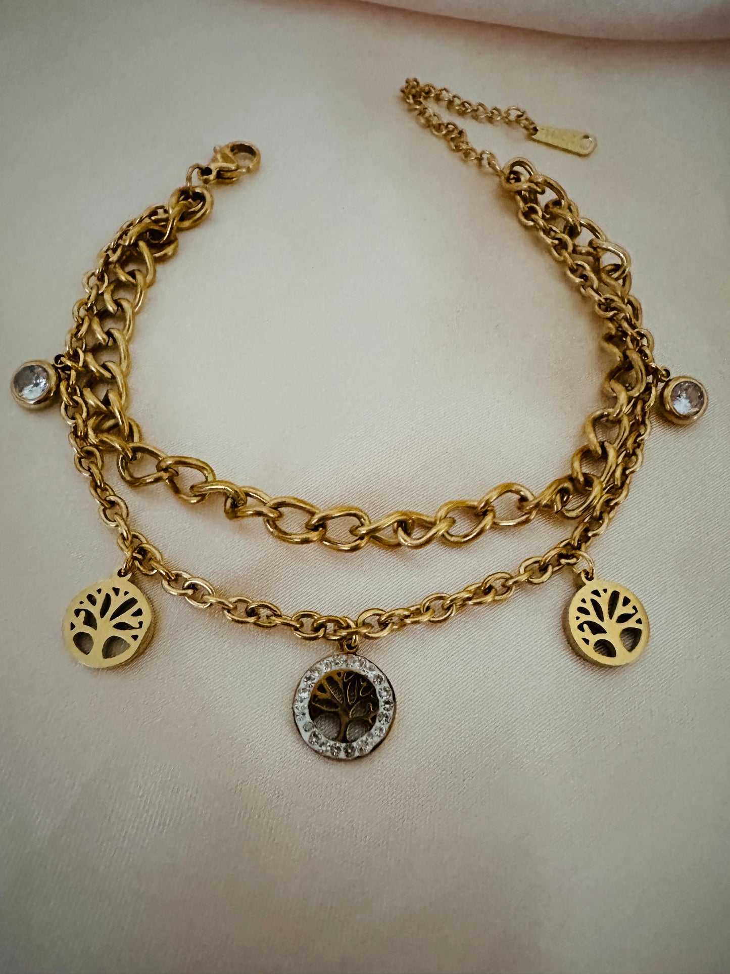 Life Tree Gold Bracelet