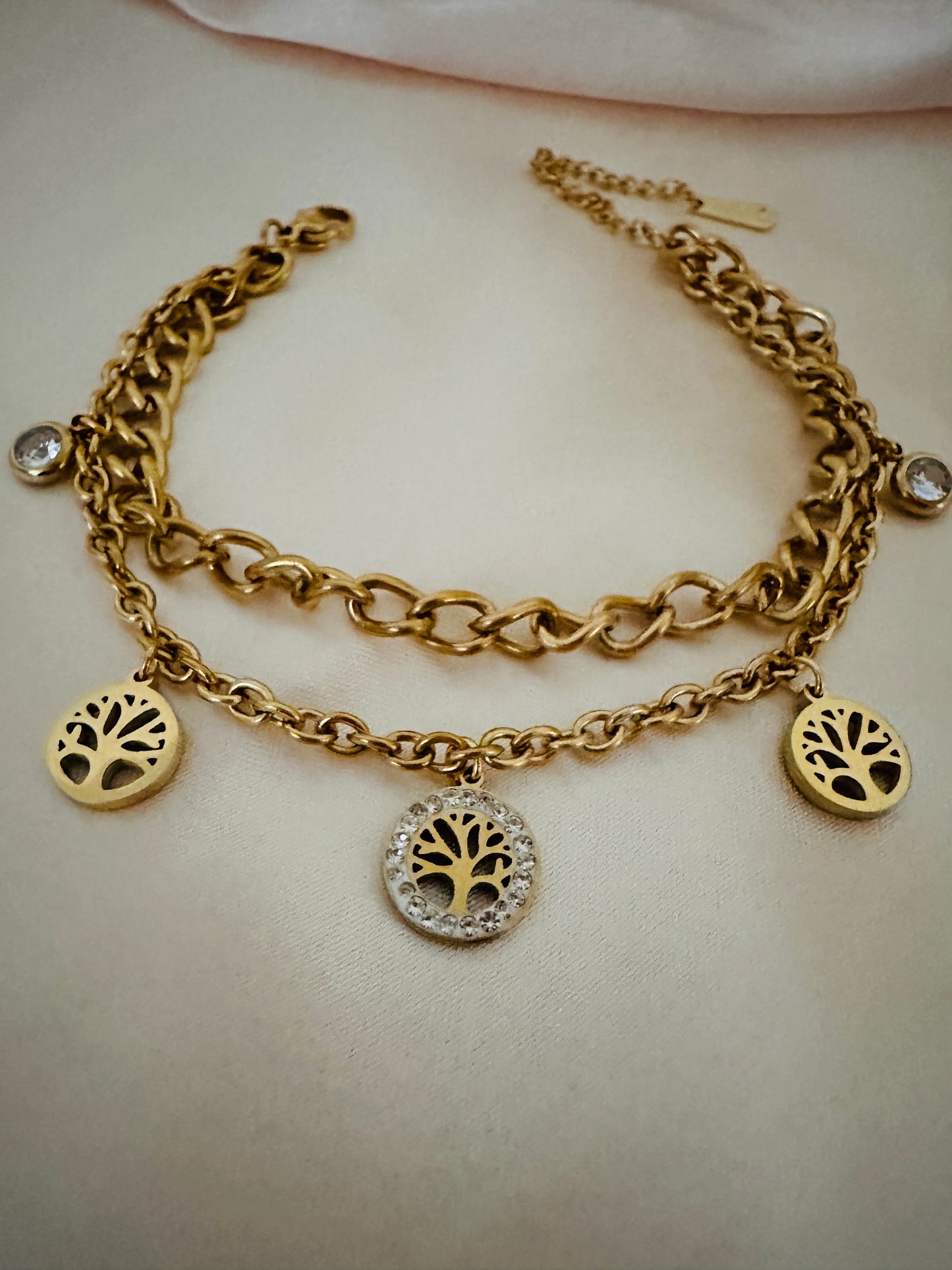 Life Tree Gold Bracelet