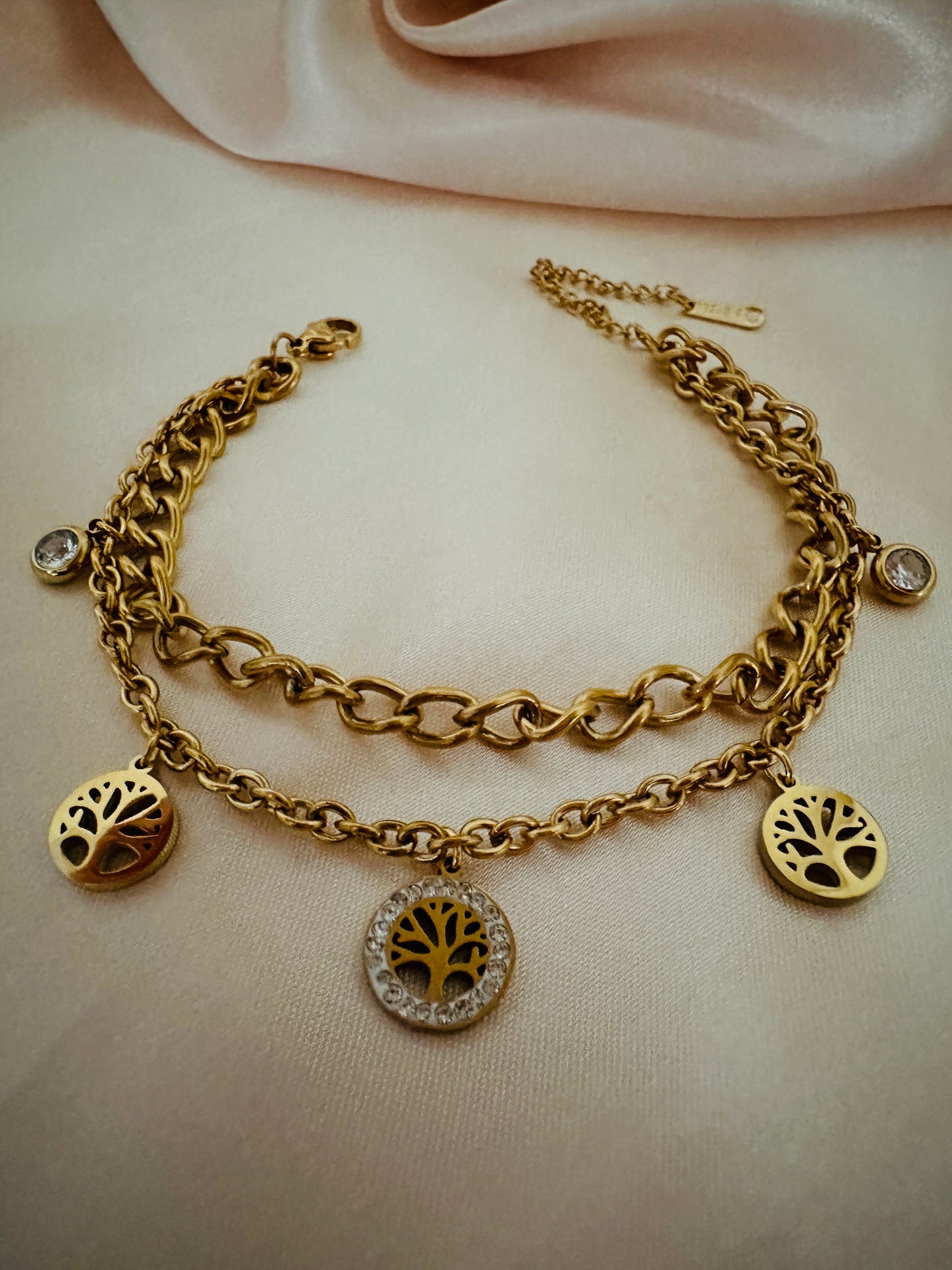 Life Tree Gold Bracelet