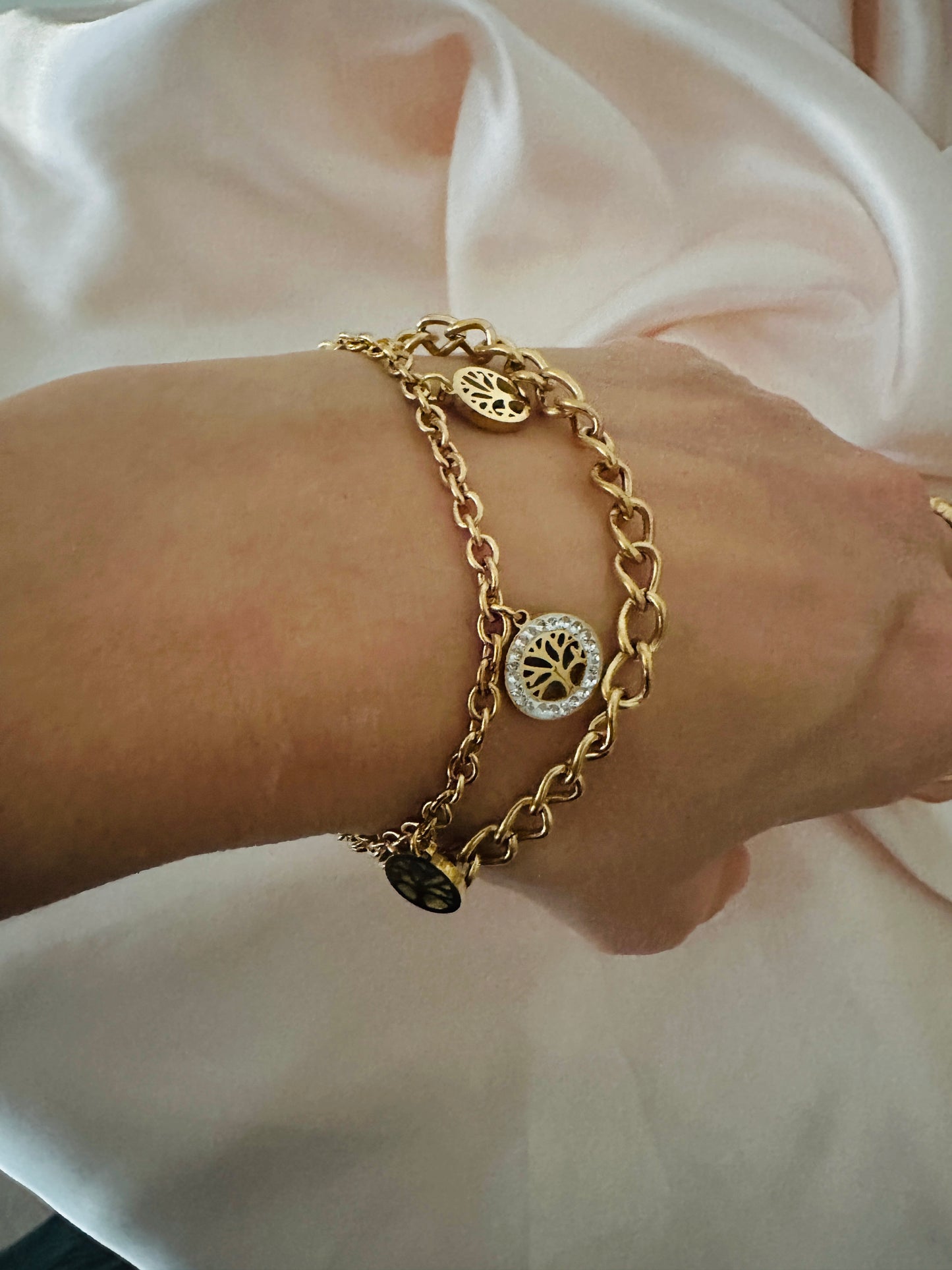 Life Tree Gold Bracelet