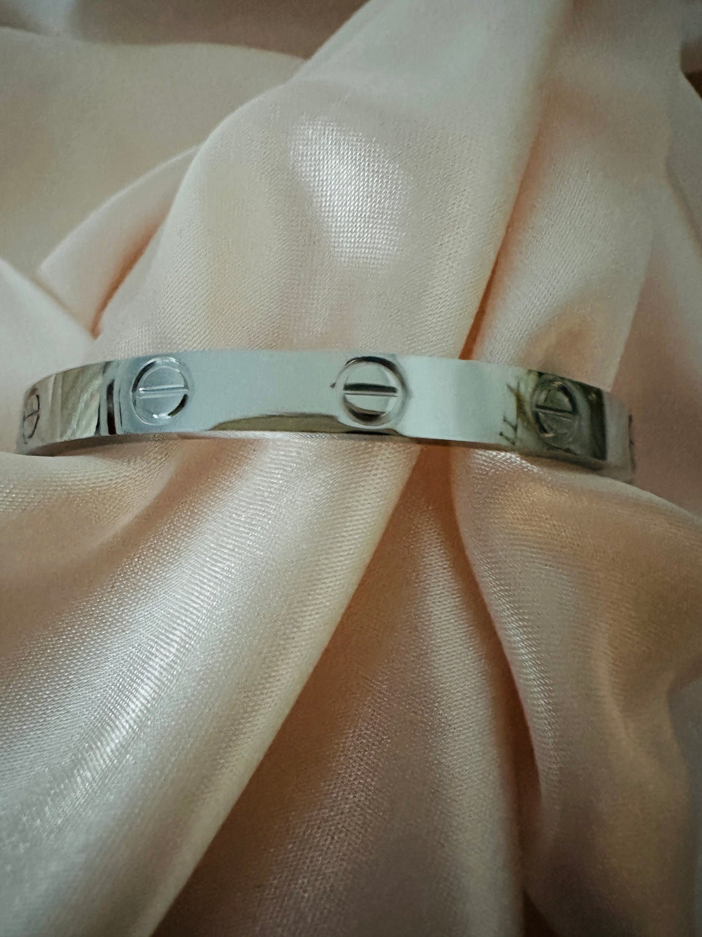 Freya Stainless Steel Silver Bangle