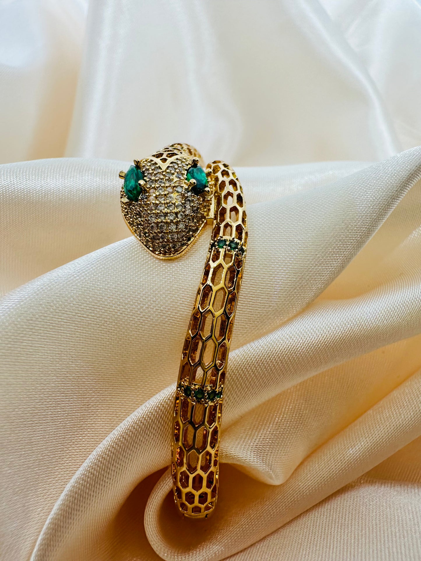 Gold Snake Bangle