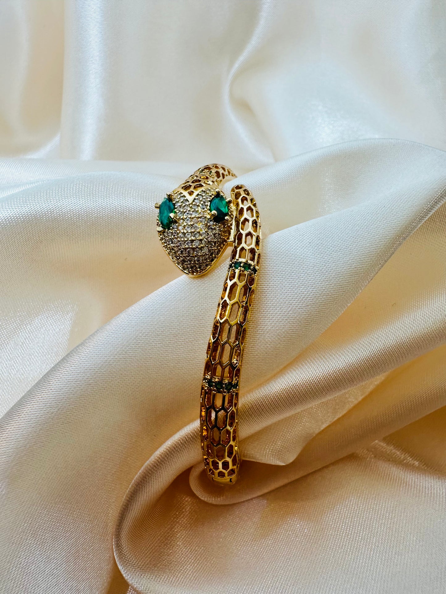 Gold Snake Bangle