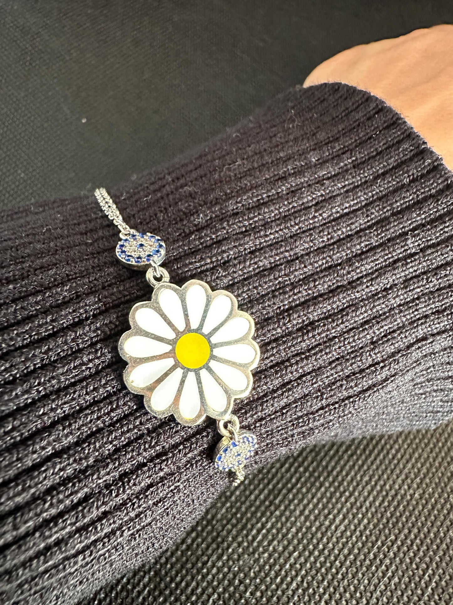Daisy's Evil Eye Sterling Silver Bracelet - Protection Jewelry Gift