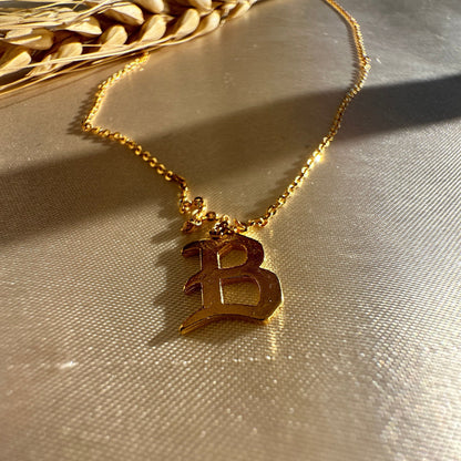 Initial Letter Necklace-Gift for Her-Unique
