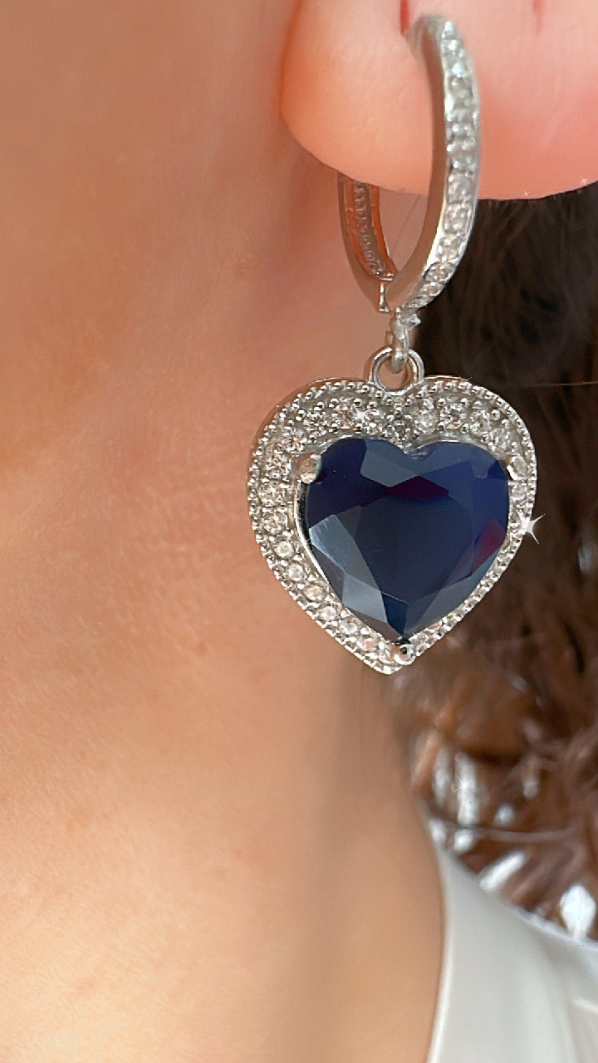 Handcrafted Sapphire Heart Necklace - Symbol of Love and Birthstone Brilliance