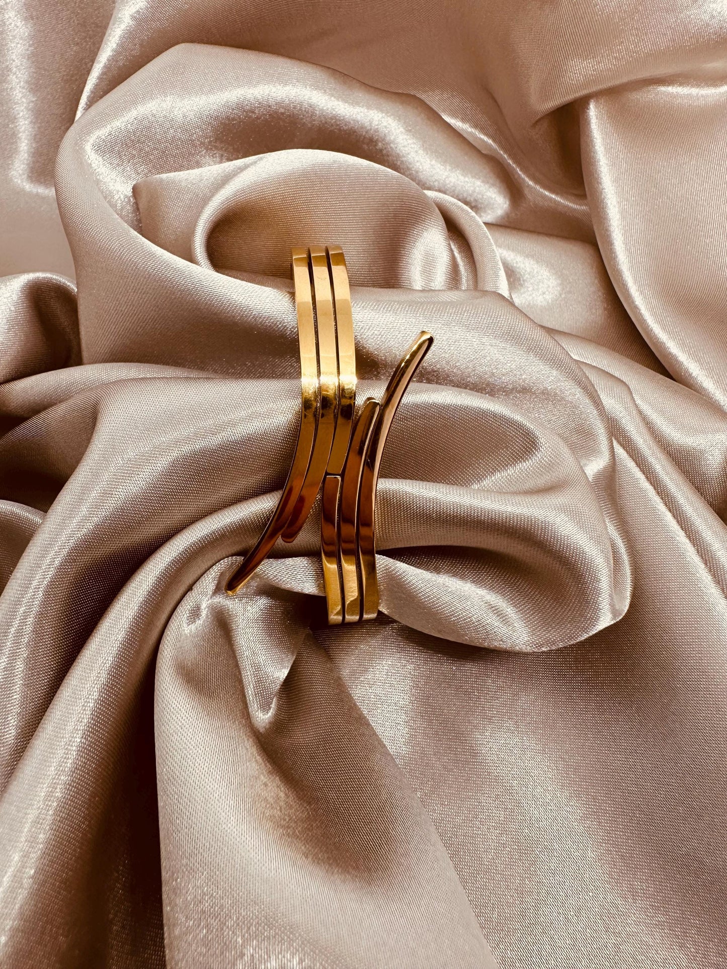 Gold Bangle: Modern Stainless Steel Bracelet