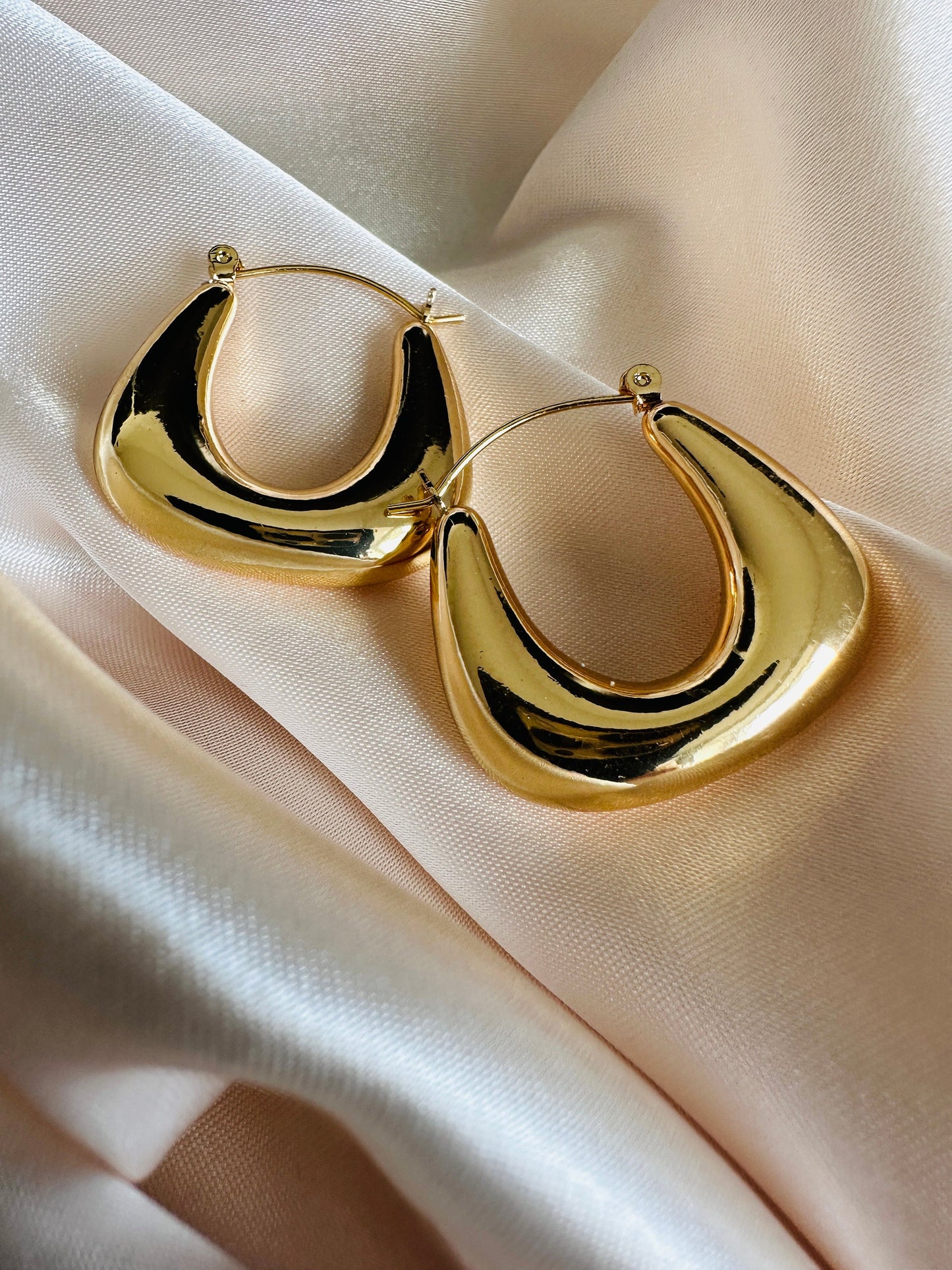 Gold Geometric Hoop Earrings