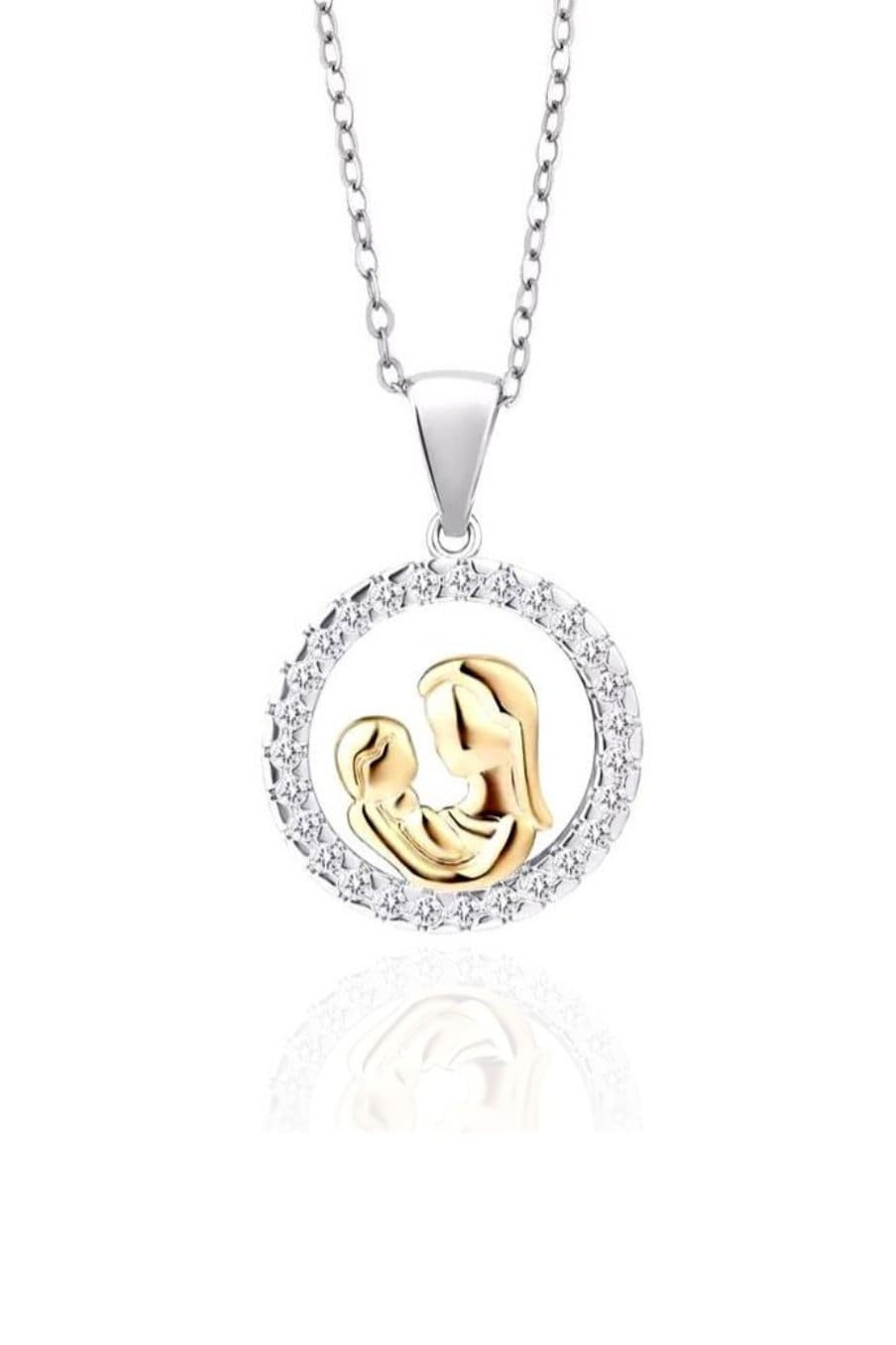 Gold Vermeil Mother-Child Necklace - Heartfelt Gift for Moms - Mother's Day