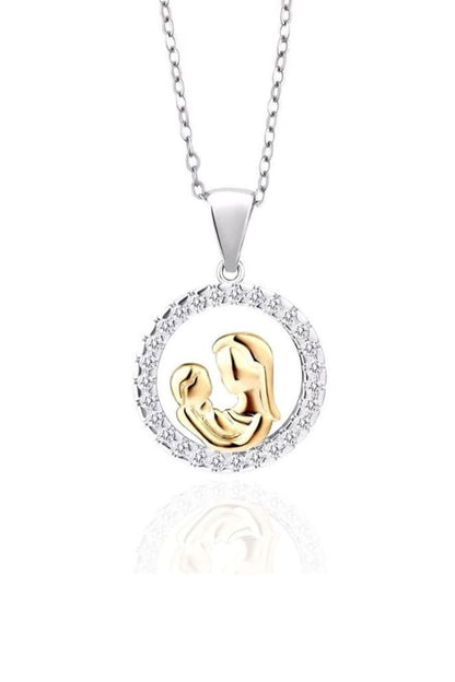 Gold Vermeil Mother-Child Necklace - Heartfelt Gift for Moms - Mother's Day
