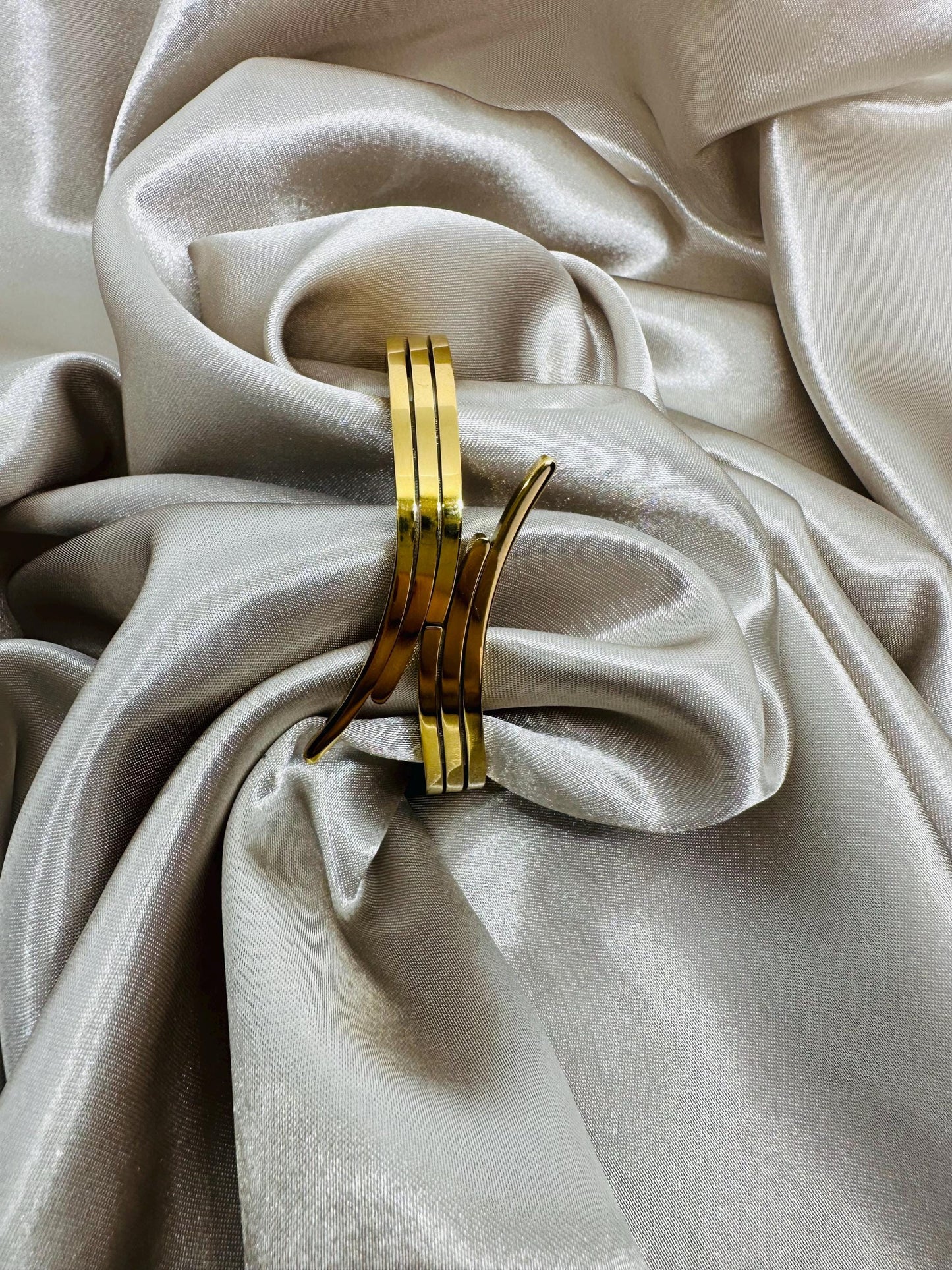 Gold Bangle: Modern Stainless Steel Bracelet