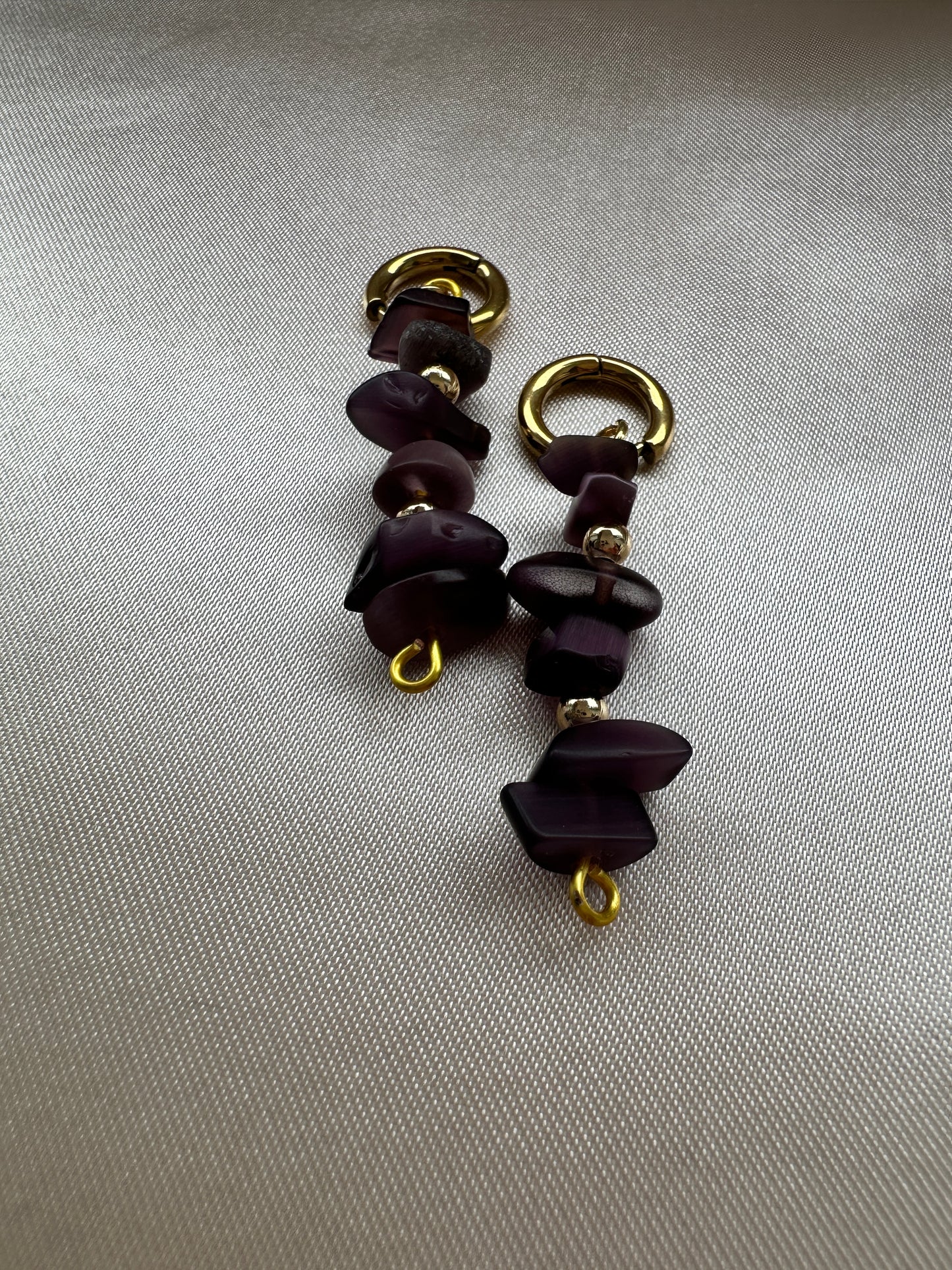 Amethyst Gemstone Handmade Earrings