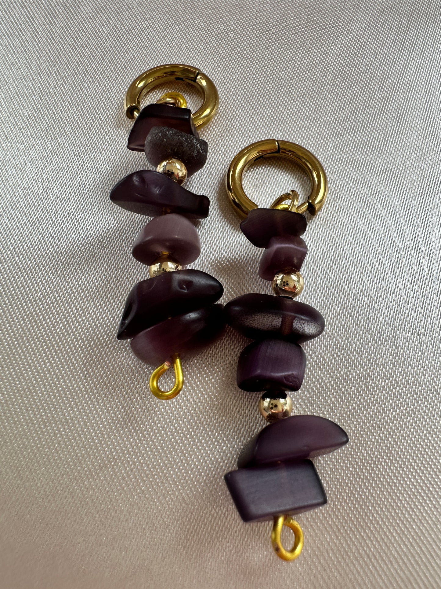 Amethyst Gemstone Handmade Earrings