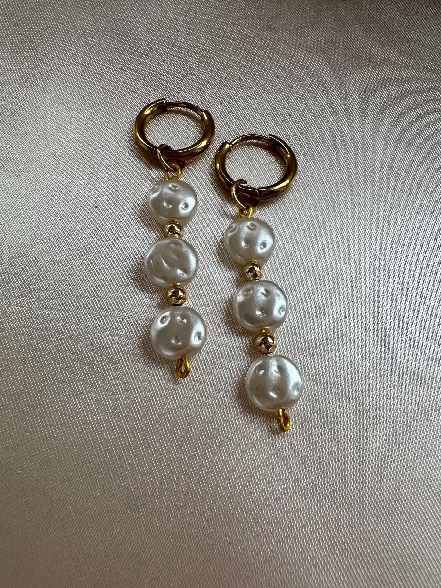 Handmade Dangle Drop Pearl Earrings