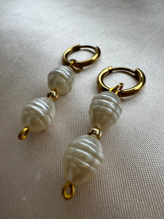 Handmade Dainty Pearl Earrings-Gift For Her