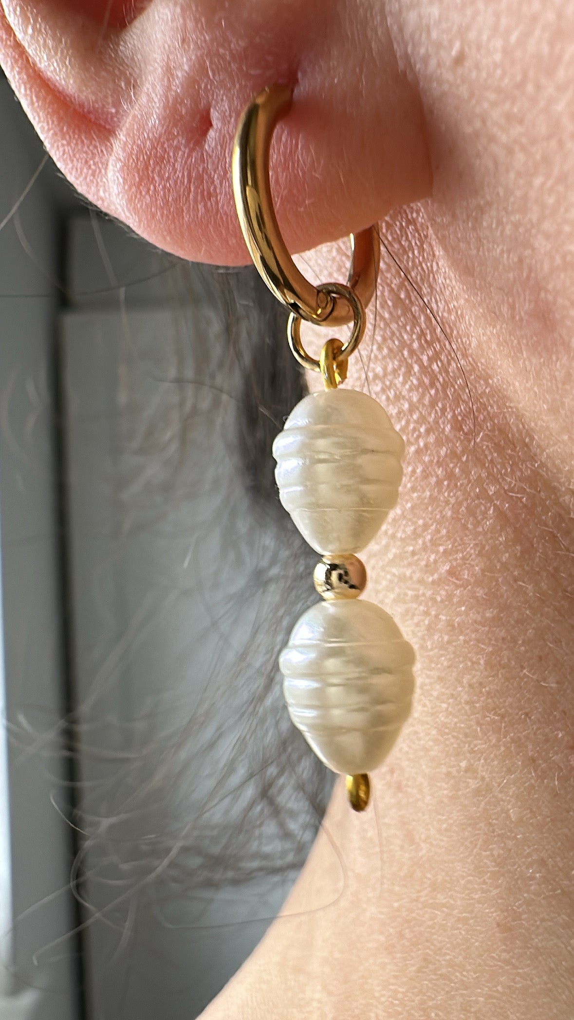 Handmade Dainty Pearl Earrings-Gift For Her