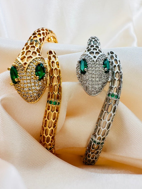 Gold Snake Bangle