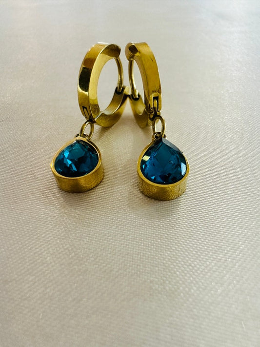 Blue Stone Earings