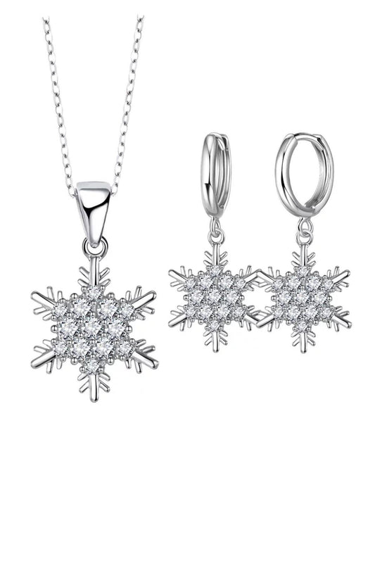 Snowflake Necklace Set