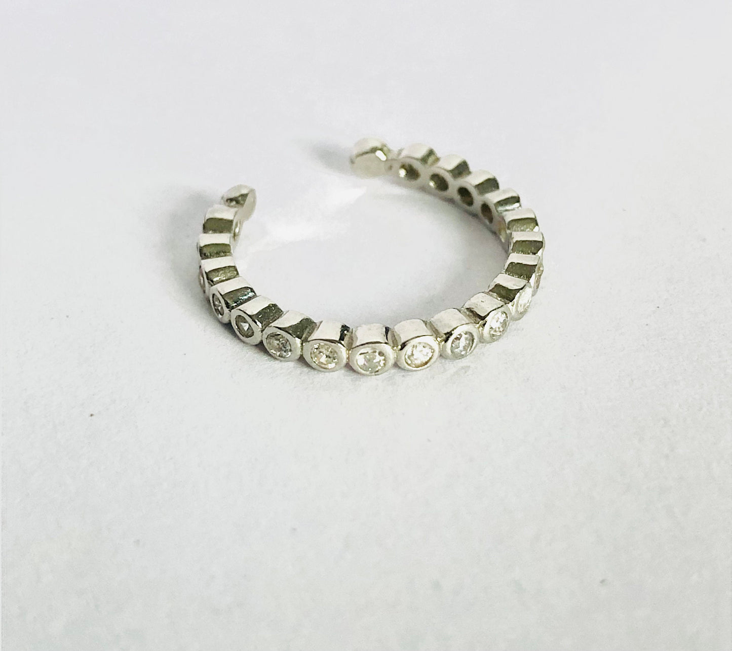 Eternity Adjustable Silver Ring