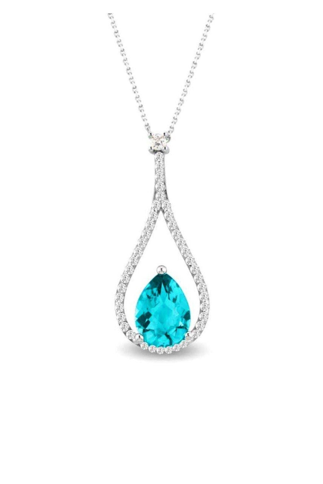 Diana Aquamarine Necklace