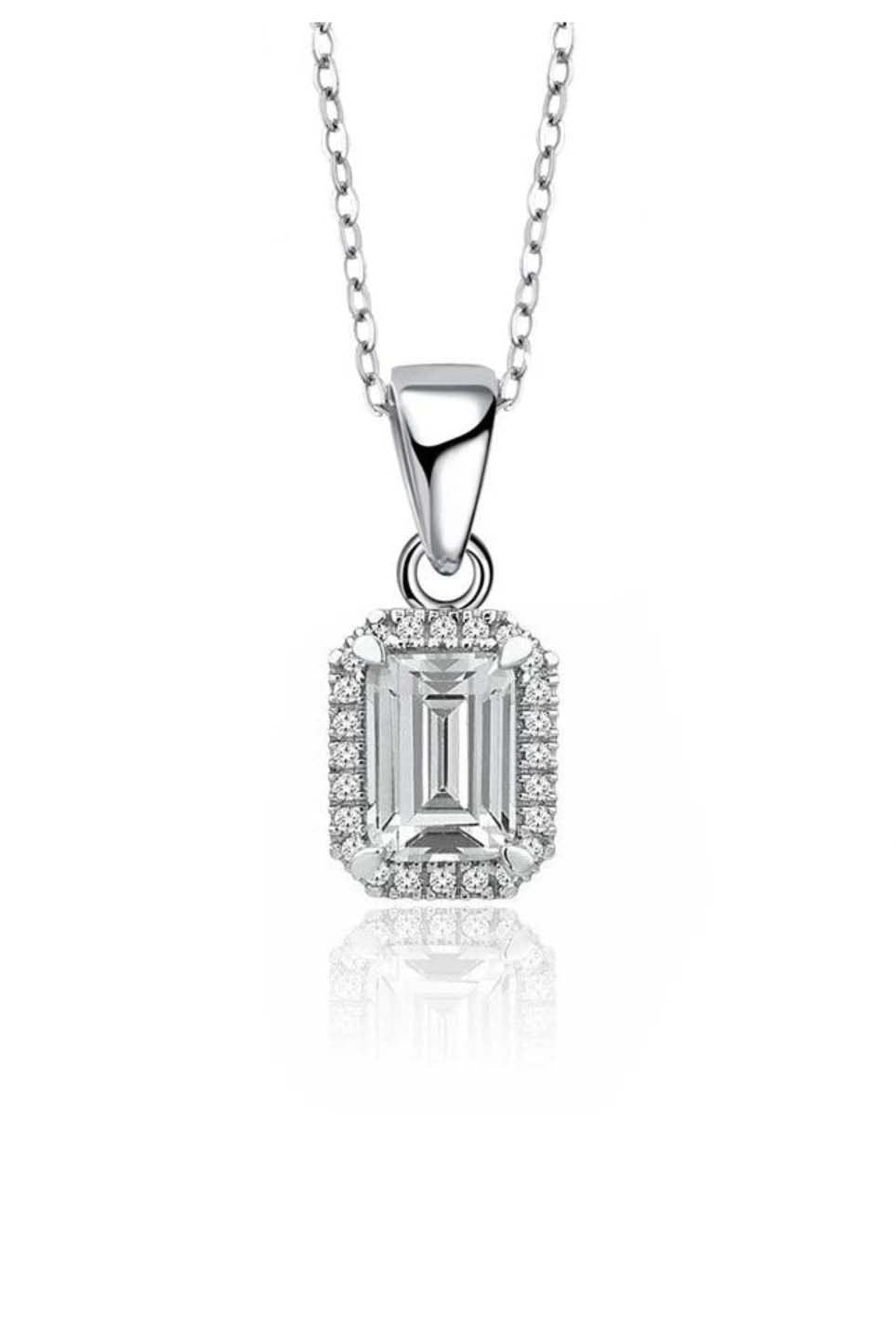 Bianca Baguette Diamond Necklace
