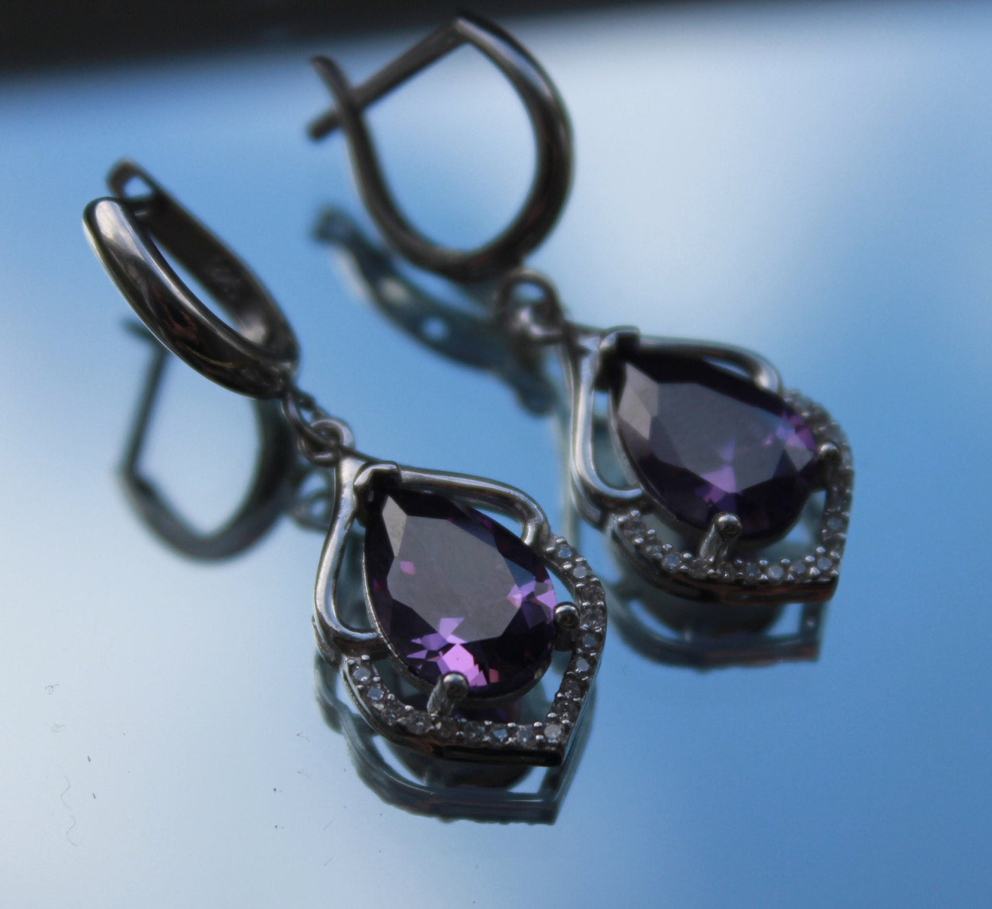 Violet Amethyst Earrings