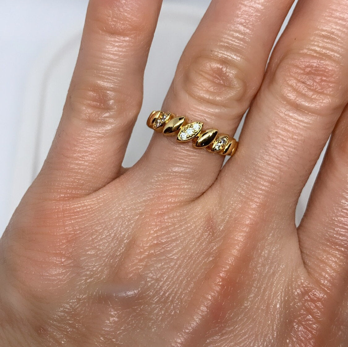 Golden Glam Adjustable Rings