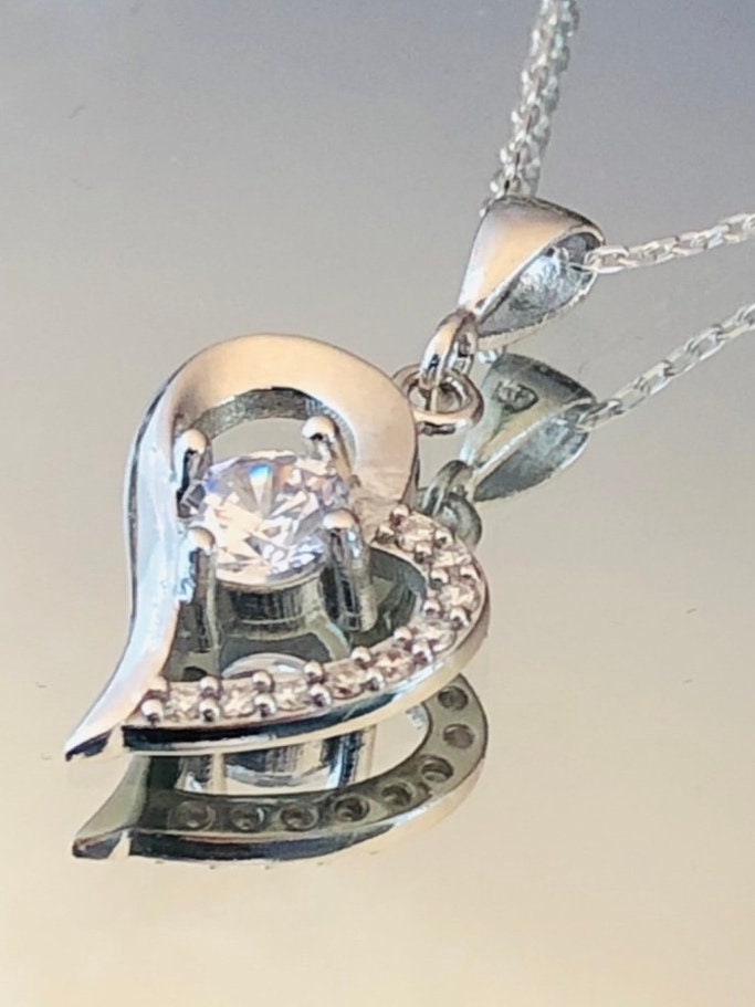 Solitaire Heart Necklace