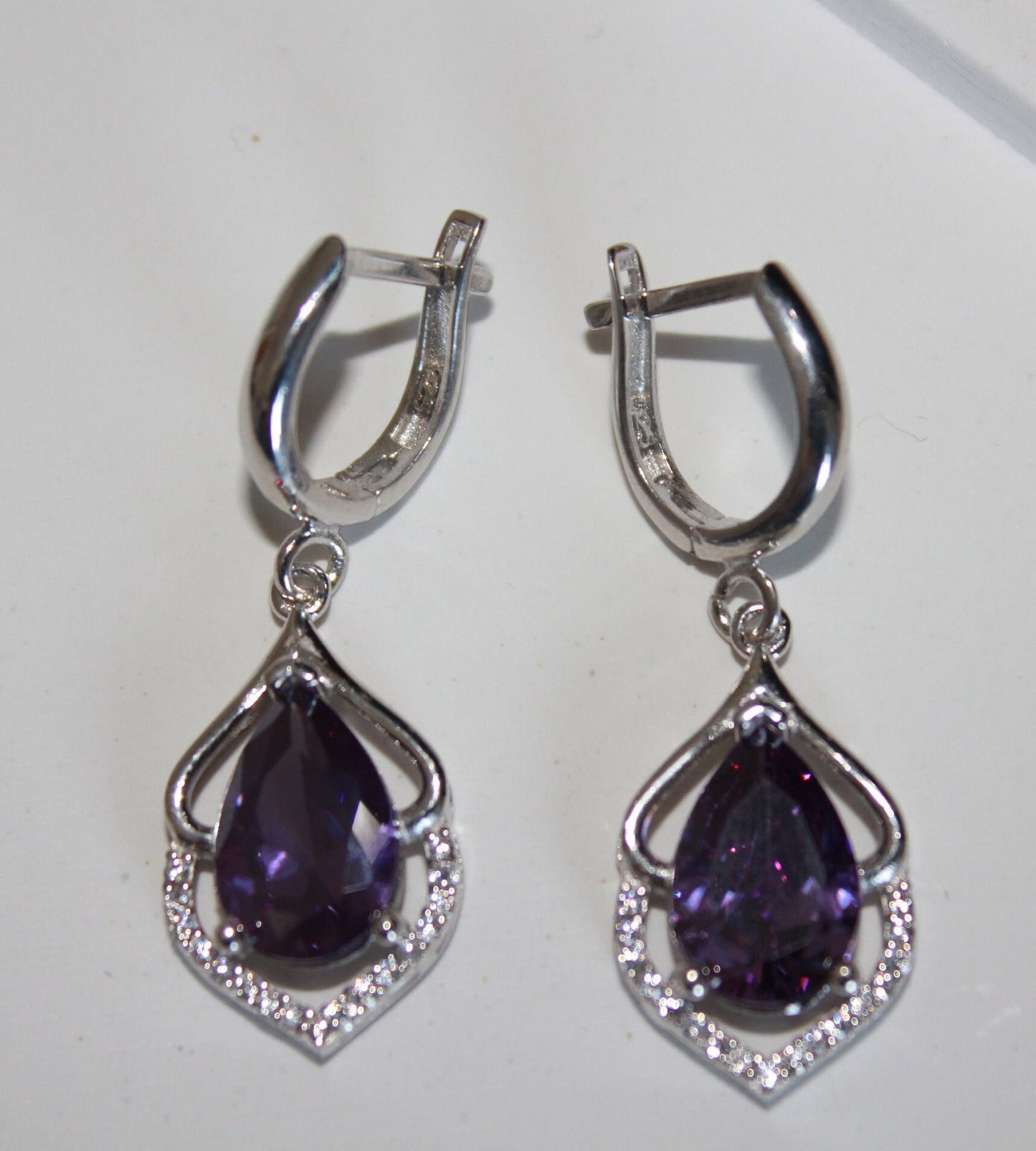 Violet Amethyst Earrings