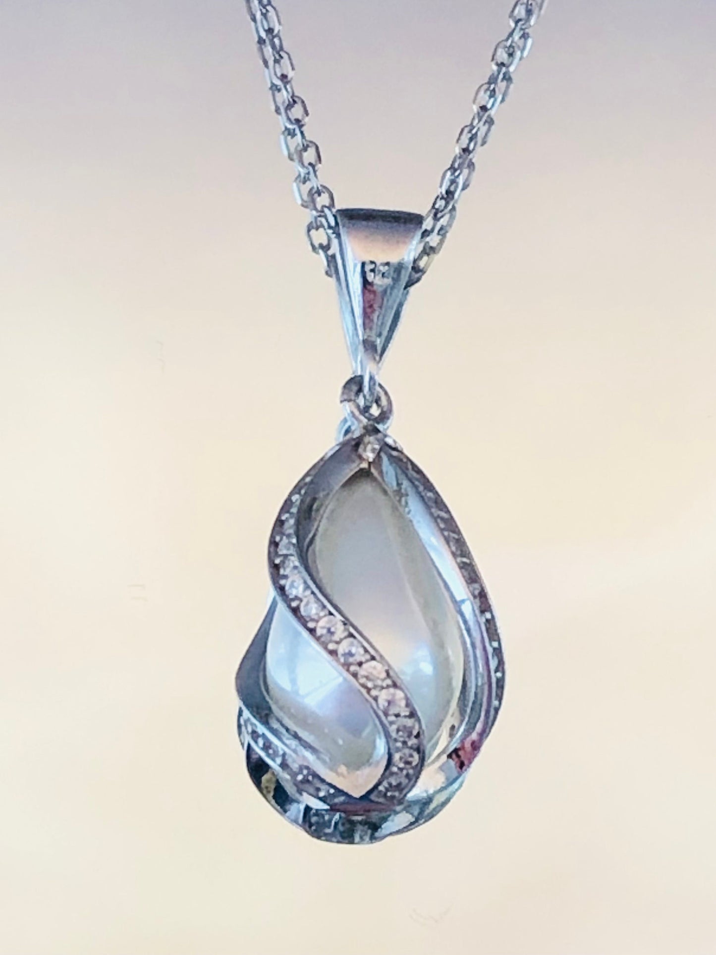 Margaret Pearl Silver Necklace