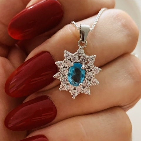 Daphne Aquamarine Necklace
