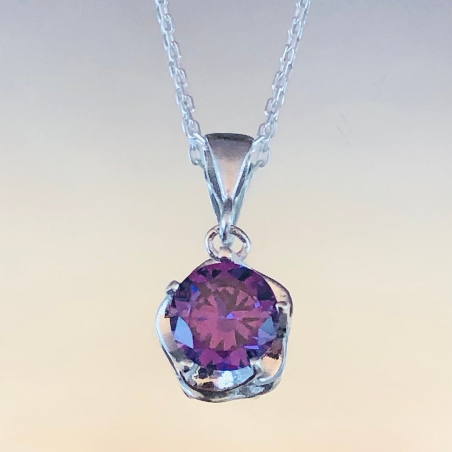 Alice Amethyst Dainty Necklace