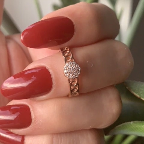 Rose gold  Dainty Ring