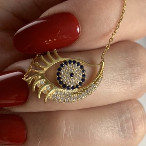 Evil Eye Gold Plated Necklace